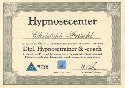 Dipl Hypnosetrainer&-coach